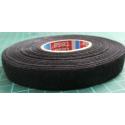 Fabric tape, PET wool, W: 9mm, L: 25m, black