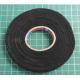 Fabric tape, PET wool, W: 9mm, L: 25m, black, OTR017
