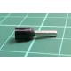 TLA, CEF1508F, Single Bootlace Ferrule, Black, Cable Entry 1.5mm², Barrel Length 8mm