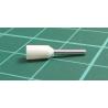 TLA, CEF508F, Single Bootlace Ferrule, White, Cable Entry 0.5mm², Barrel Length 8mm
