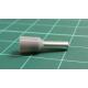 TLA, CEF2508F, Single Bootlace Ferrule, Grey, Cable Entry 2.5mm², Barrel Length 8mm