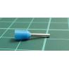 TLA, CEF7508F, Single Bootlace Ferrule, Blue, Cable Entry 0.75mm², Barrel Length 8mm