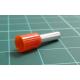 TLA, CEF409F, Single Bootlace Ferrule, Orange, Cable Entry 4mm², Barrel Length 9mm