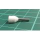 TLA, TCEF508F, Twin Bootlace Ferrule, White, Cable Entry 0.5mm², Barrel Length 8mm