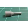 TLA, TCEF7508F, Twin Bootlace Ferrule, Grey, Cable Entry 0.75mm², Barrel Length 8mm