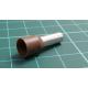 TLA, CEF1012F, Single Bootlace Ferrule, Brown, Cable Entry 10mm², Barrel Length 12mm