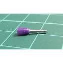 TLA, CEF025F, Single Bootlace Ferrule, Violet, Cable Entry 0.25mm², Barrel Length 5mm