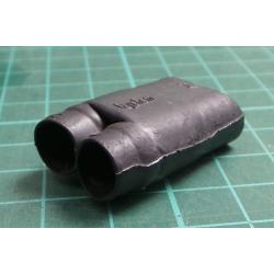 Heat Shrink Boot, Moulded, Y Transition, 0.519 ", 13.2 mm, Black