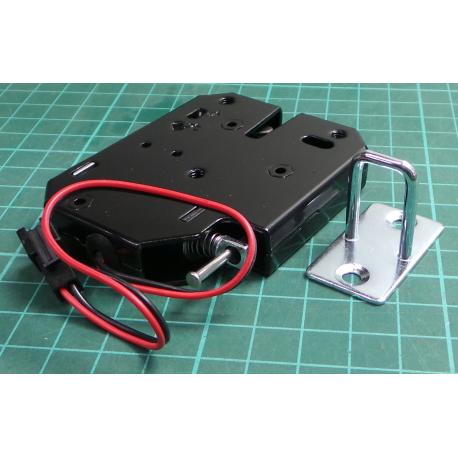 Elektrický zámek XG-07C 12VDC 1.8A Černý