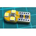 Car Bulb, LED, T10, 12V, 1W, White, 6x LED2835