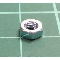 Nut, hexagonal, M3, 0.5, steel, Plating: zinc, H: 2.4mm, 5.5mm, BN 117