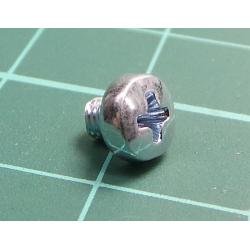 Screw, M3x3, 0.5, Head: cheese head, Phillips, PH1, steel, zinc