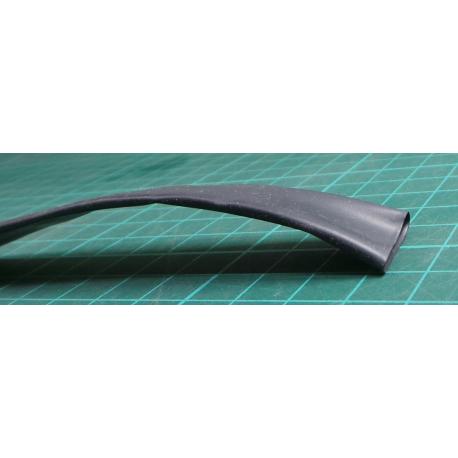 Heat Shrink Tubing, Flexible, Fluid Resistant, 3:1, 0.472 ", 12 mm, Black, 13.1 ft, je to balene na maximalni delku 4 metry/kus