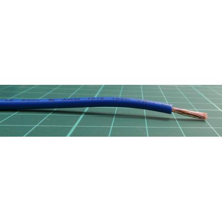 Wire, FLRY-B, 1x1.5mm2, stranded, Cu, PVC, blue, 60V, 100m, Class: 5, wire025