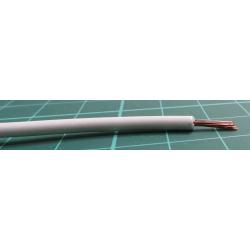 Wire, FLRY-B, 1x1mm2, stranded, Cu, PVC, white, 60V, 100m, Class: 5, wire 187