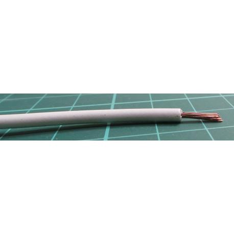 Wire, FLRY-B, 1x1mm2, stranded, Cu, PVC, white, 60V, 100m, Class: 5, wire 187
