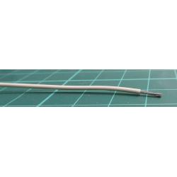 Zapojovací vodič plocha průřezu 0,34 mm², prameny vodičů: 7/0,25 mm, Bílá, 250 V 22 AWG AXINDUS, wire 184
