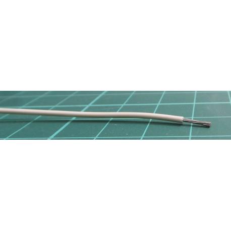 Zapojovací vodič plocha průřezu 0,34 mm², prameny vodičů: 7/0,25 mm, Bílá, 250 V 22 AWG AXINDUS, wire 184