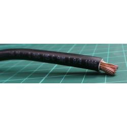 Zapojovací vodič plocha průřezu 10 mm², prameny vodičů: 72/0,4 mm, Černá, 600 V H07V2-K 8 AWG RS PRO, wire 174