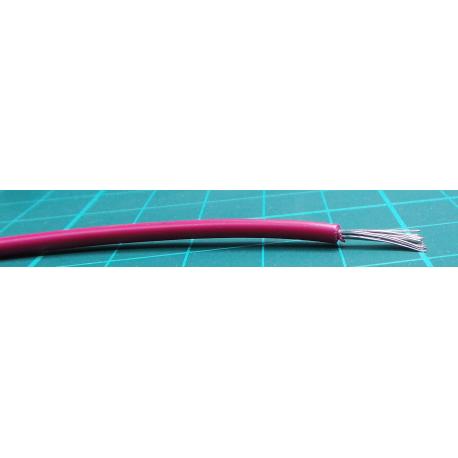 Wire, HookUp Wire, stranded, Cu, 22AWG, PVC, red, 300V, 30.5m, 100ft, wire 225