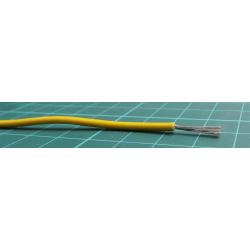 Přístrojový kabel plocha průřezu 0,75 mm², prameny vodičů: 24/0,2 mm, Žlutá, 1 kV 18 AWG RS PRO BS4808, wire 050