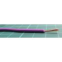 17AWG, 1mm2, Stranded, PVC, 105deg, Tri Rated, Purple