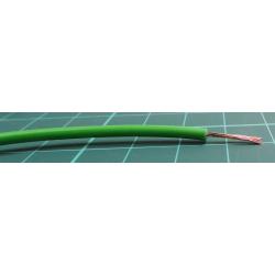 Zapojovací vodič plocha průřezu 0,5 mm2, prameny vodičů: 16/0,2 mm pramen vodičů, Zelená, 1 kV DC, 600 V AC 22 AWG, wire148