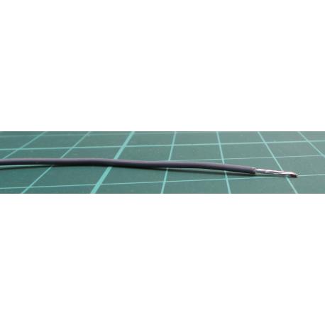 Elektroinstalační vodiče PTFE plocha průřezu 0.23 mm², typ kabelu: Vysoké teploty, prameny vodičů: 7/0,20 mm, Šedá, 600, wire122