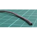 1.2mm Diameter, Silicone Rubber Sleeve, Black, per meter
