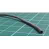 1.2mm Diameter, Silicone Rubber Sleeve, Black, per meter