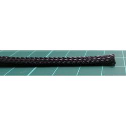 Sleeving, Braided, PE (Polyester), Black, 5 mm, 100 m, 328 ft, 8918007