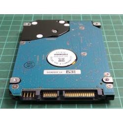Complete Disk, PCB: G002587-0A, TOSHIBA, MK3256GSY, HDD2E67 F VL01 T, 320GB, 2.5", SATA