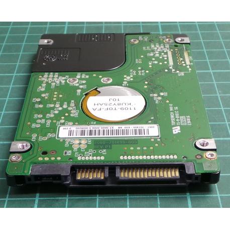 Complete Disk, PCB: 2060-701499-005, Rev P1, WD3200BEVS, WD Scorpio, WD3200BEVS-08VAT1, 320GB, 2.5", SATA