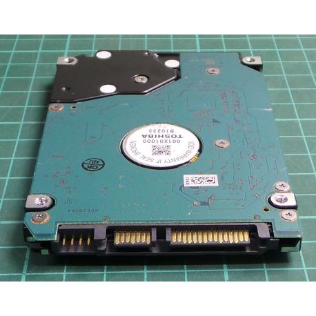 Complete Disk, PCB: G002825A, TOSHIBA, MK2576GSX, HDD2J95 C SL01 B, 250GB, 2.5", SATA