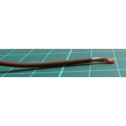 Zapojovací vodič plocha průřezu 0.75mm2, prameny vodičů: 24/0,2 mm, Hnědá, 1 kV DC, 600 V AC 20 AWG RS PRO UL1015, wire200