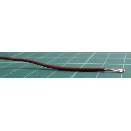 Zapojovací vodič plocha průřezu 0,22mm², prameny vodičů: 7/0,2 mm, Hnědá, 300 V 24 AWG RS PRO BS3G210, wire192
