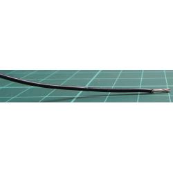 Wire, HookUp Wire, stranded, Cu, 22AWG, PVC, black, 300V, 30.5m, wire194