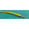 Zapojovací vodič plocha průřezu 2,5 mm², prameny vodičů: 50/0,25 mm, Žlutá, 1 kV DC, 600 V AC 14 AWG RS PRO UL1015, wire044