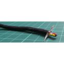 4 Core, 0.22mm2, Screened, Black, RS 660-0439, per meter