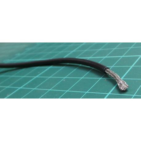 Koaxiální kabel RG174/U, Černá Polyvinylchlorid PVC, vnější průměr: 2.8mm 50m Belden Bez koncovky, wire142