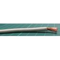 10AWG, 6mm2, Stranded, PVC, 105deg, Tri Rated, White