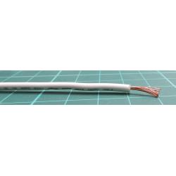 Zapojovací vodič plocha průřezu 0.75mm2, prameny vodičů: 24/0,2 mm, Bílá, 1 kV DC, 600 V AC 20 AWG RS PRO UL1015, wire186