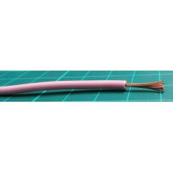 Kabel do panelů plocha průřezu 1mm2, typ kabelu: Podle tří norem, prameny vodičů: 32/0,2 mm, Růžová, 1 kV DC, 600 V AC, wire041