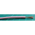 17AWG, 1mm2, Stranded, PVC, 105deg, Tri Rated, Pink