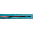 24AWG, 0.22mm2, Stranded, PVC, Orange/Black, BS 4808 Part 2 Class 2, DEF 61-12 Part 6 Type 2
