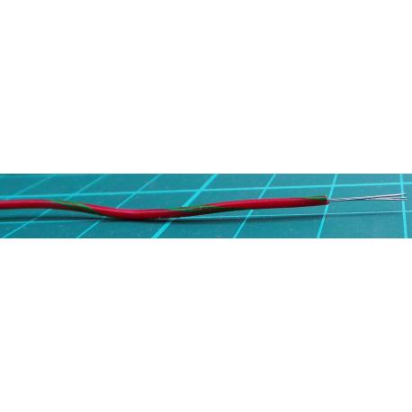 BS 4808 Part 2 Class 2, DEF 61-12 Part 6 Type 2, 1000V RMS, 2439827, PP000079, Red/Green, Wire095