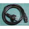 1.7m, Cloverleaf / Mickey Mouse connector to Euro Plug