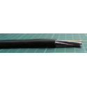 5 Core, 1mm2, unscreened, 3185Y-1MMBLK100M, Black, per meter