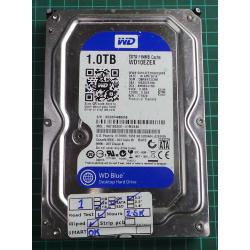 USED, Hard Disk, WD10EZEX, WD Blue, WDEZEX-21M2NA0, Desktop, SATA ,1TB