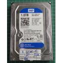 USED, Hard Disk, WD10EZEX, WD Blue, WD10EZEX-07M2NA0, Desktop, SATA ,1TB
